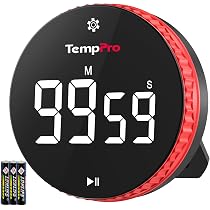 Amazon｜【100時間】ThermoPro キッチンタイマー 無音設定可能